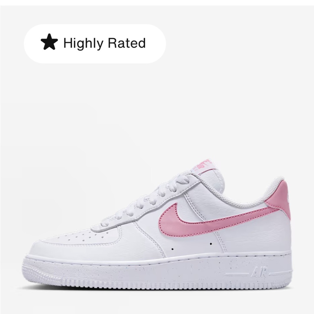 Nike Women's Athletic Shoes - White and Pink court borough low recraft(GS)